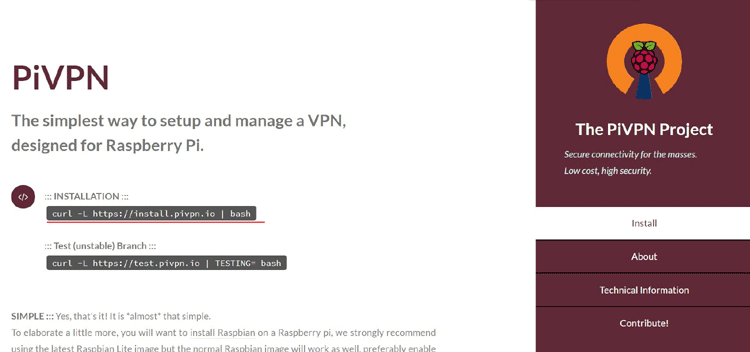 Installing OpenVPN with PiVPN