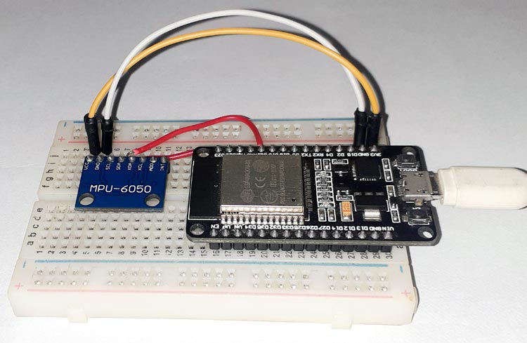 MPU6050 Gyro Sensor Interfacing with ESP32