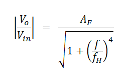 Second Order Butterworth Low Pass Filter Folrmula