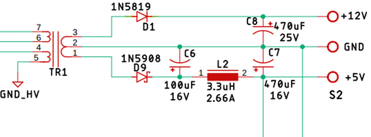 Transformer Output Rectifier and Filter