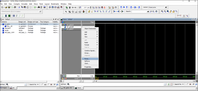 AND Gate ModelSim