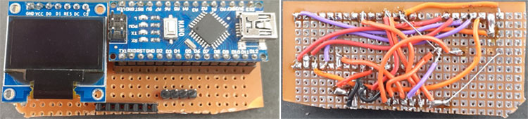 Arduino with OLED for Air Quality Analyzer