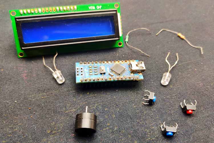 Arduino Based Weighing Machine Components