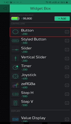 Blynk Widget