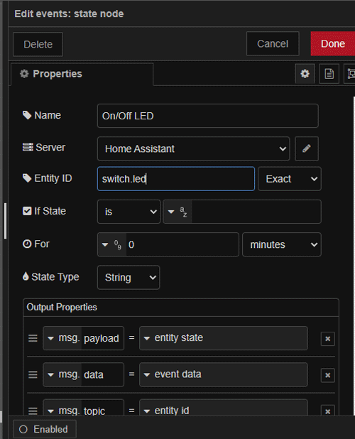 Create Home Automation Flow