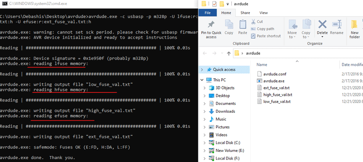 Fuse Bits in Arduino