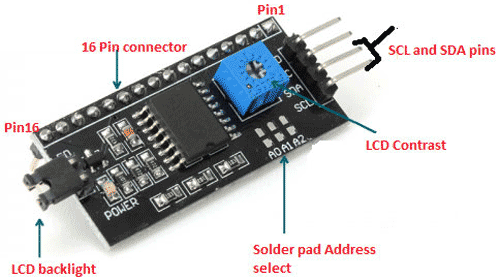 I2C LCD Driver Module 