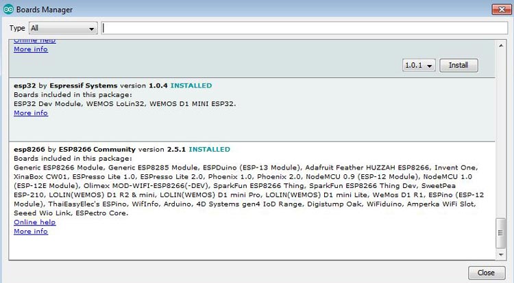 NodeMCU in Arduino IDE