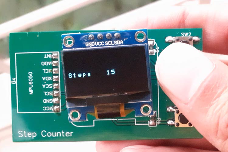 Step Counter Using ATtiny85 