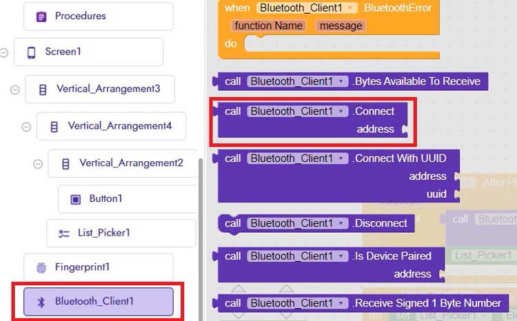 kodular Bluetooth Client