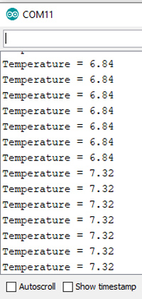 Arduino LM35 Serial Monitor