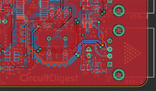 USB Port Extender PCB