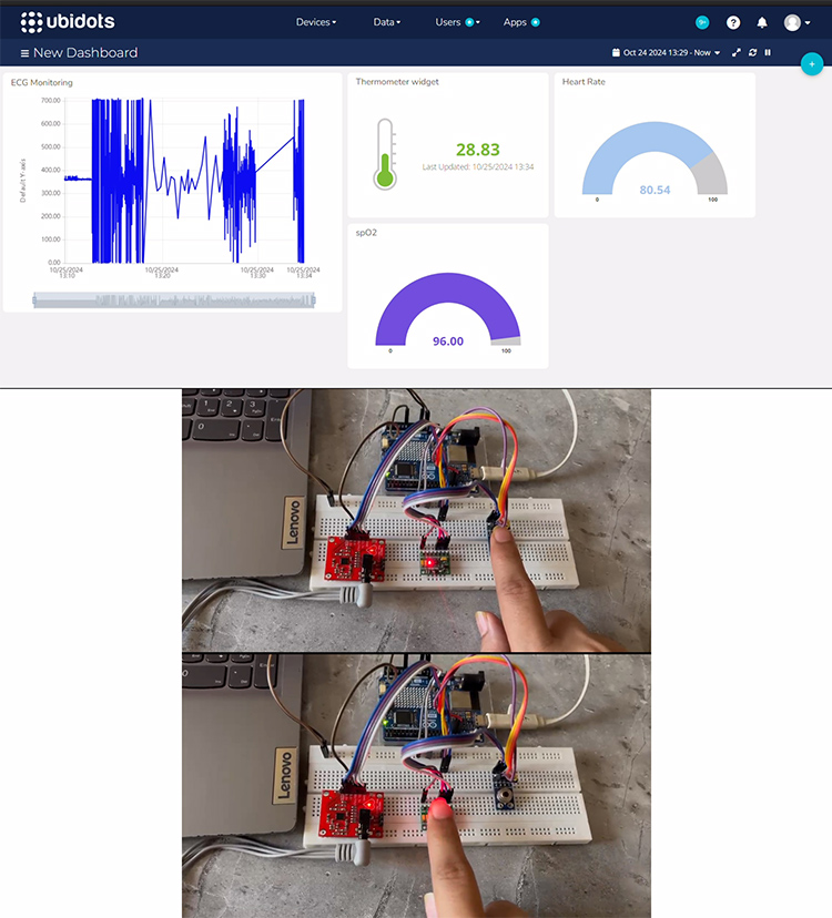 Heart Rate Monitor Sensor Module Interface