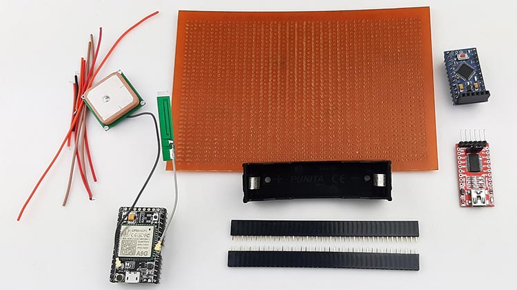 Components required for Vehicle Tracking System