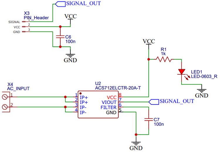 Current Sensor Schematic Diagram