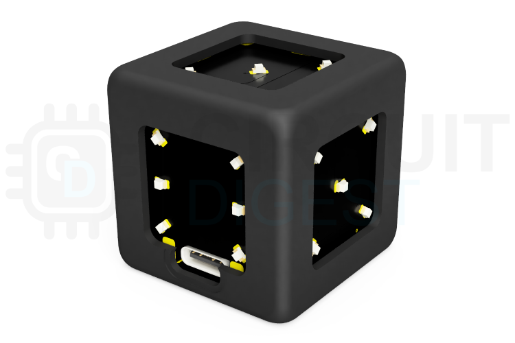 Smart LED Dice 3D view