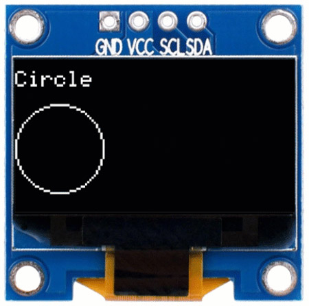 Drawing Circle on OLED