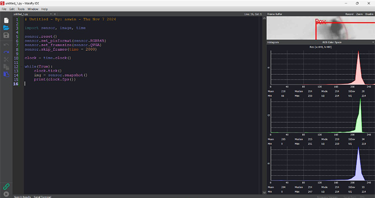 Connecting IDE to  Maixduino Board Readings Interface