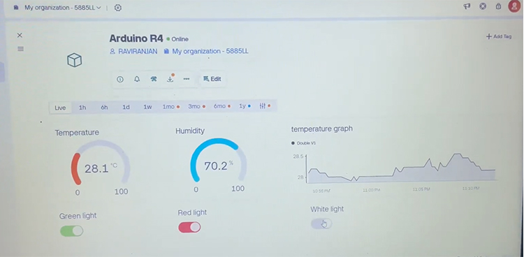 Smart Home Using Arduino Uno R4 WiFi Interface