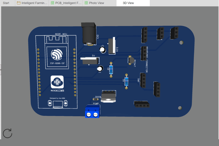 PCB Design 3D View