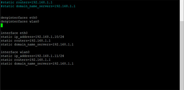 Raspberry Pi Interface Deny WLAN Code