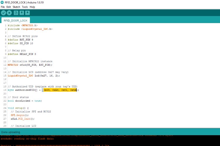 Replacing unique UID of the authorized RFID card