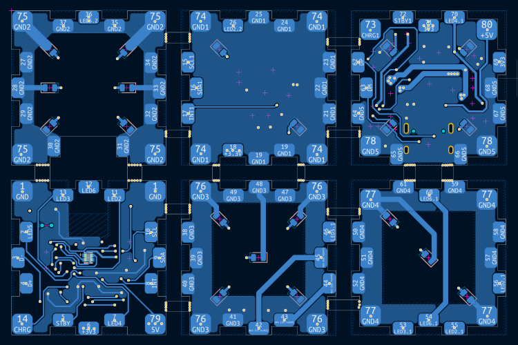 Smart LED Dice PCB Bottom Layer