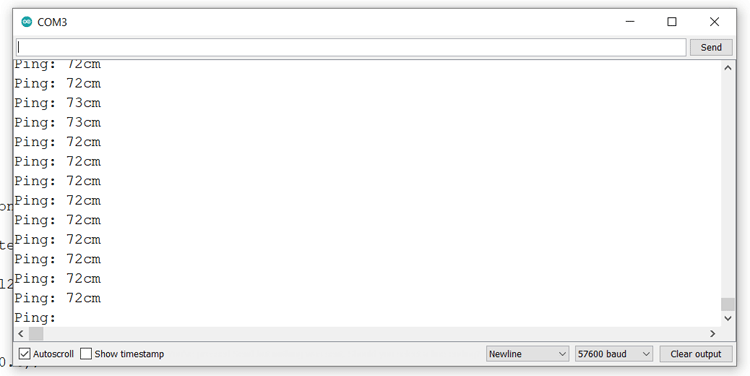 Ultrasonic Module Output