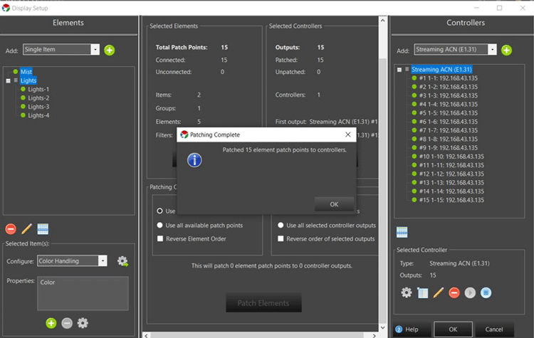 Vixen Display Setup Patch Complete