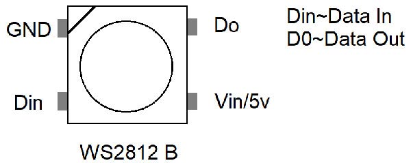 WS2812B LED Pinout