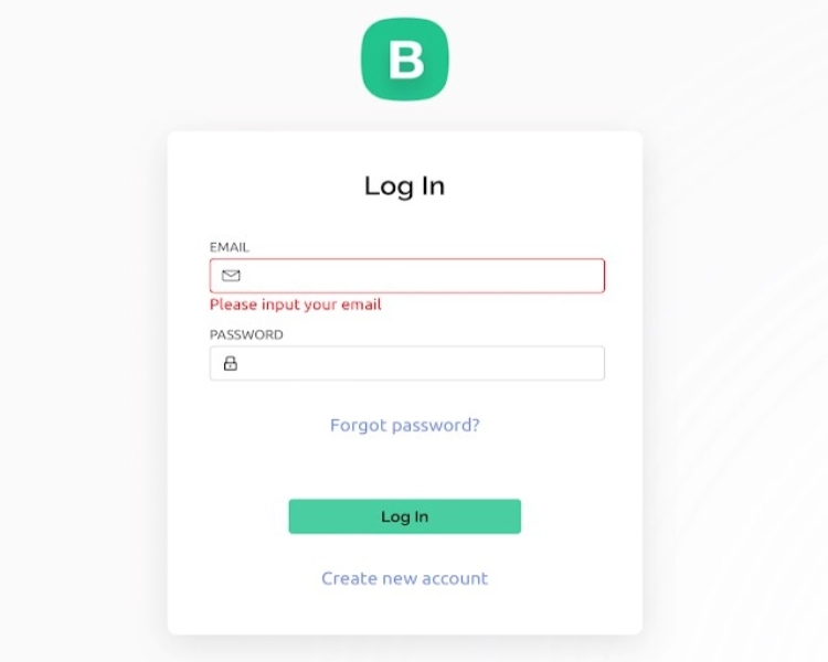 Blynk Login Page