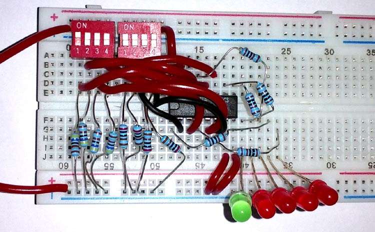 Practical Demonstration of Full Adder Circuit