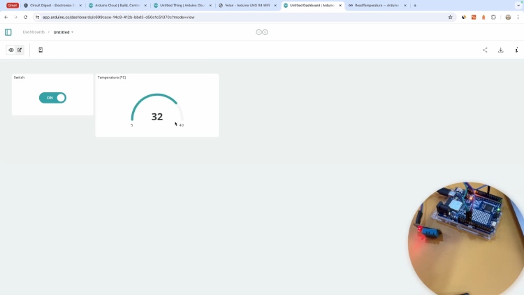 Arduino IoT Cloud: Displaying Temperature Data