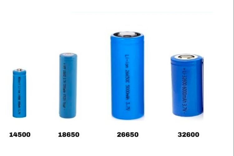 image showing different types of lithium battery