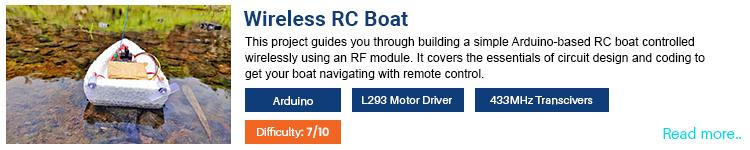 Wireless RC Controlled Boat