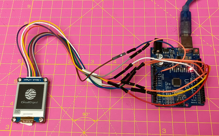 Arduino with E-Paper Display