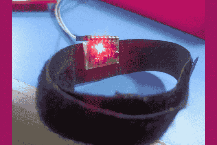 Max30102 Sensor Connected With Wrist Band