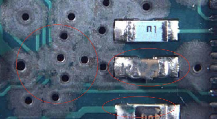 PCB Chemical Damage