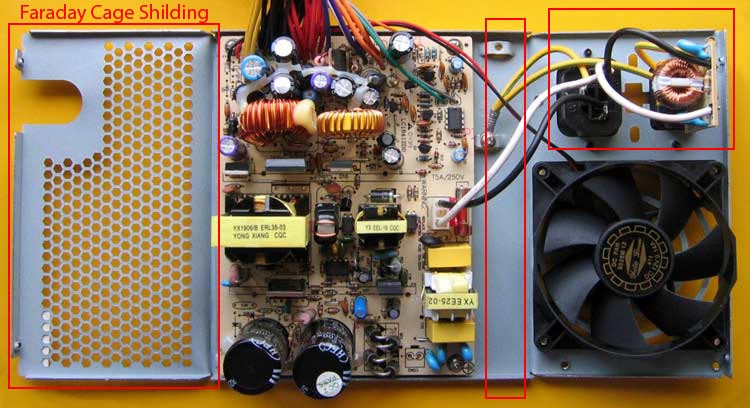 SMPS Shielded with Faraday Cage