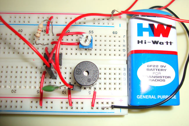 Electronic Mosquito Repellent Circuit using 555 Timer IC