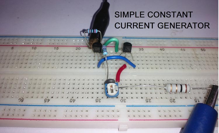 Simple Constant Current Generator Circuit using Transistor