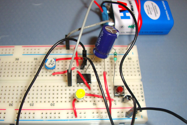 1 Minute Timer Circuit using IC 555