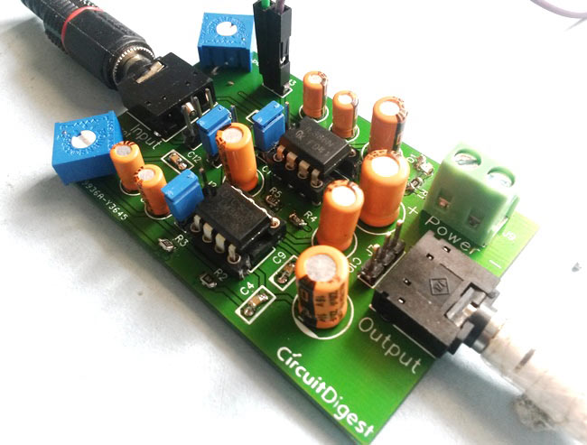 Headphone/Audio Amplifier Circuit on PCB using LM386