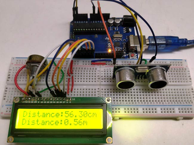 Distance Measurement using Arduino & Ultrasonic Sensor