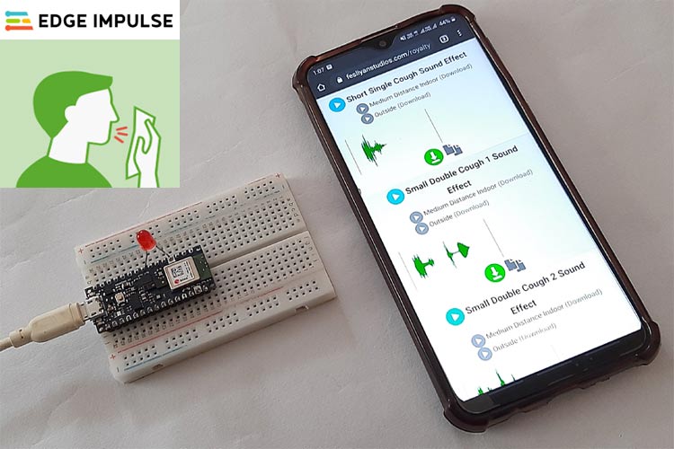 Cough Detection System using Arduino 33 BLE Sense and Edge Impulse