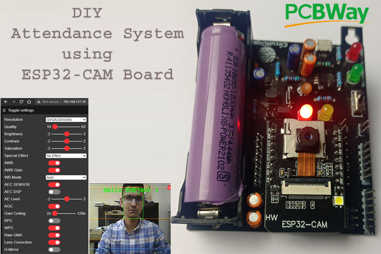 Student Attendance System using ESP32-CAM Development Board