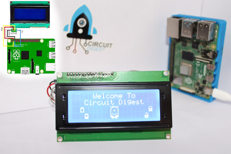 Interfacing 20x4 LCD with Raspberry Pi 4