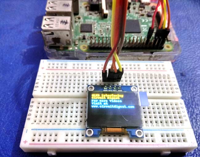 Interfacing OLED Display with Raspberry Pi