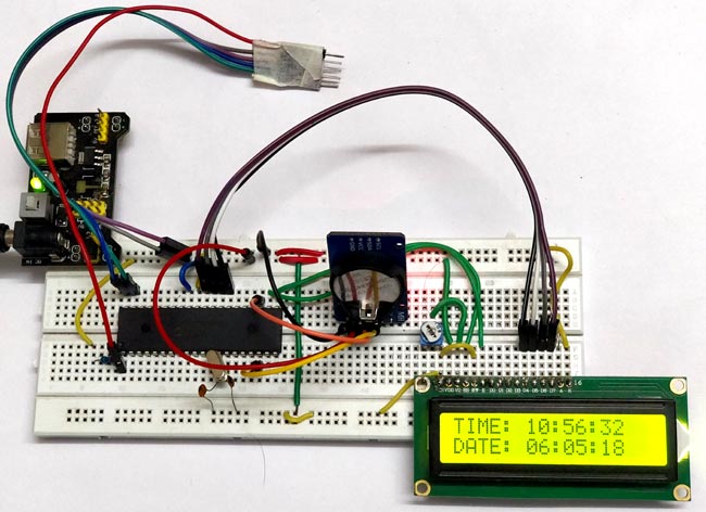 Interfacing RTC Module (DS3231) with PIC micro-controller: Showing Time and Date