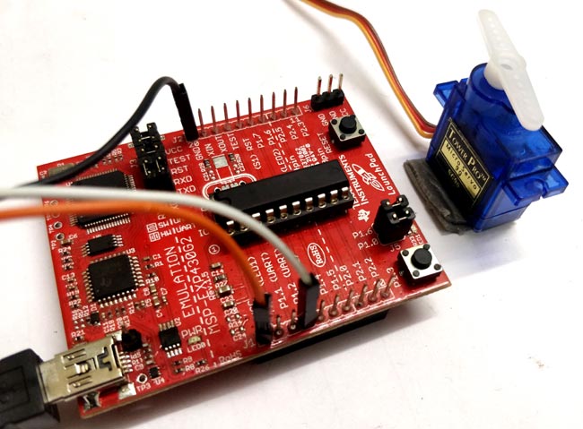 Interfacing Servo Motor with MSP430G2